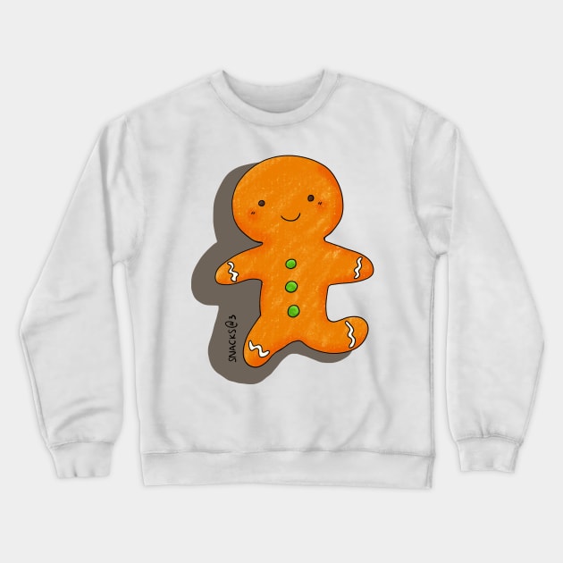 The happy gingerbread man Crewneck Sweatshirt by Snacks At 3